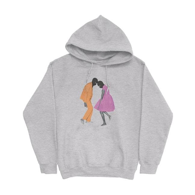 HOODIE COUPLE Collection Des Fleurs par Gaël Faye Gris 39,90 - Main Image
