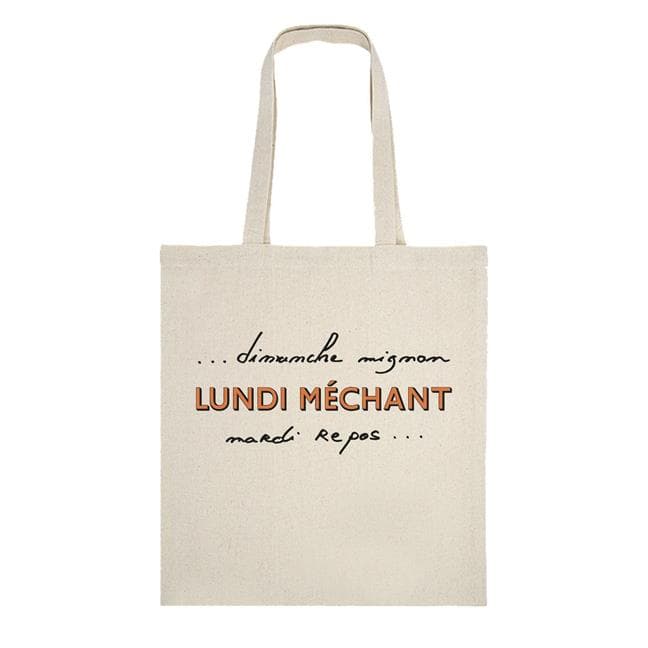 TOTEBAG LUNDI MECHANT