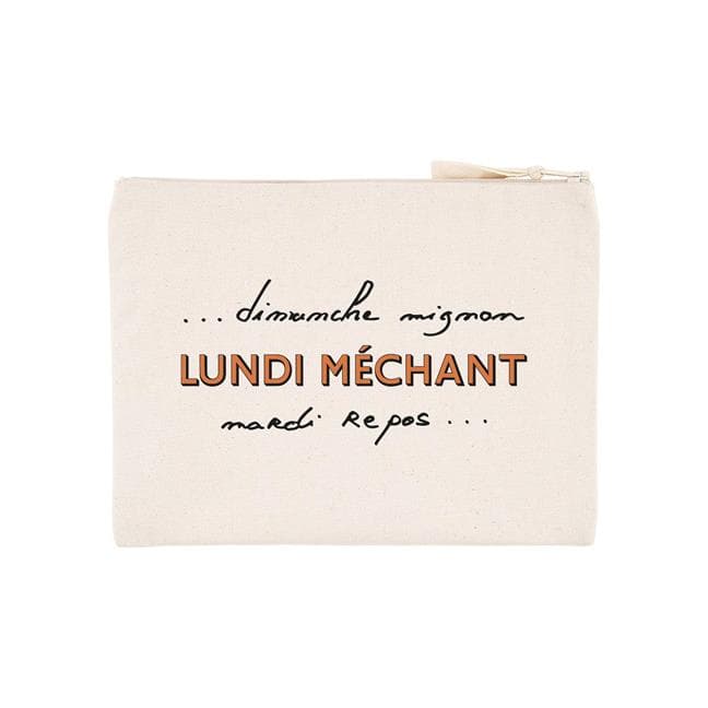 POCHETTE LUNDI MECHANT